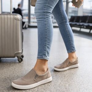 Naturalizer Taupe Slip-On Comfort Casual Sneakers size 7.5